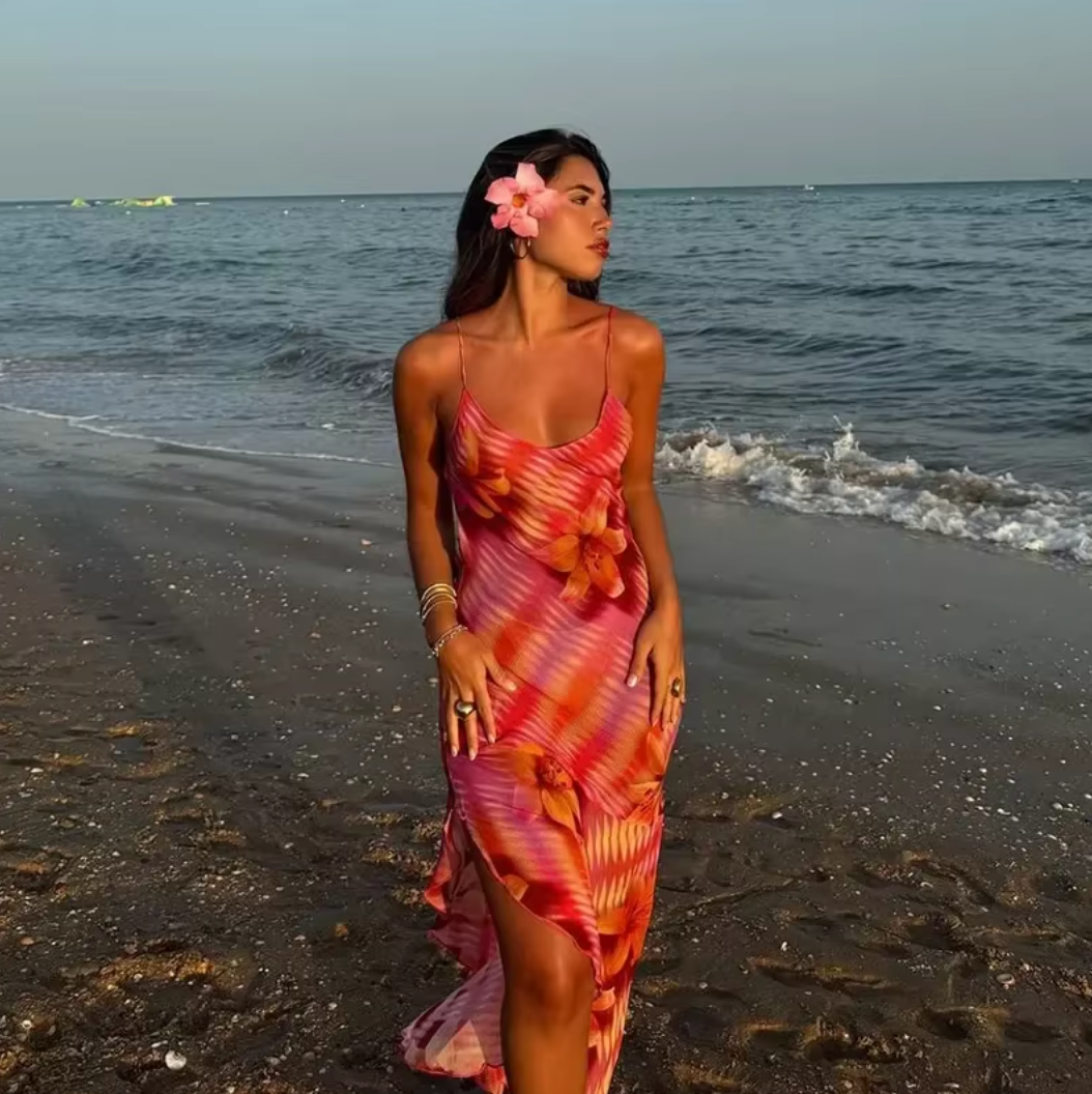 Serena - Lebhaftes tropisches Kleid