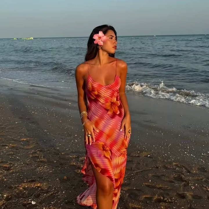 Serena - Lebhaftes tropisches Kleid