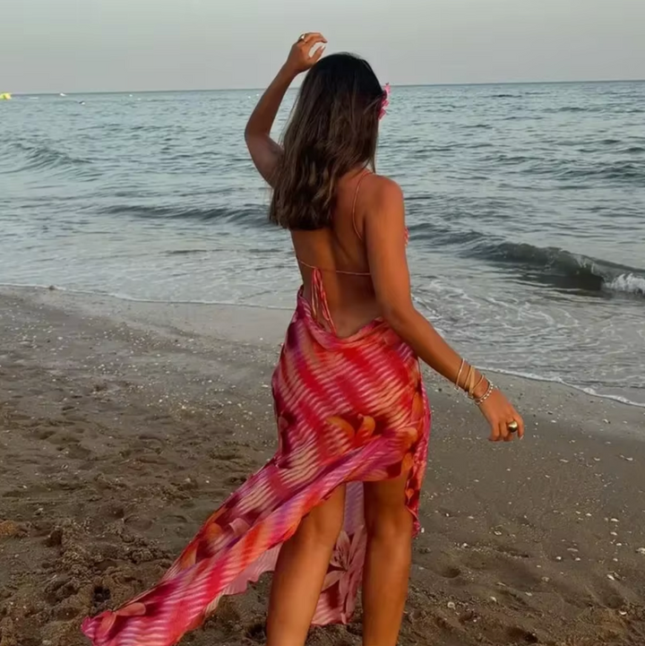Serena - Lebhaftes tropisches Kleid