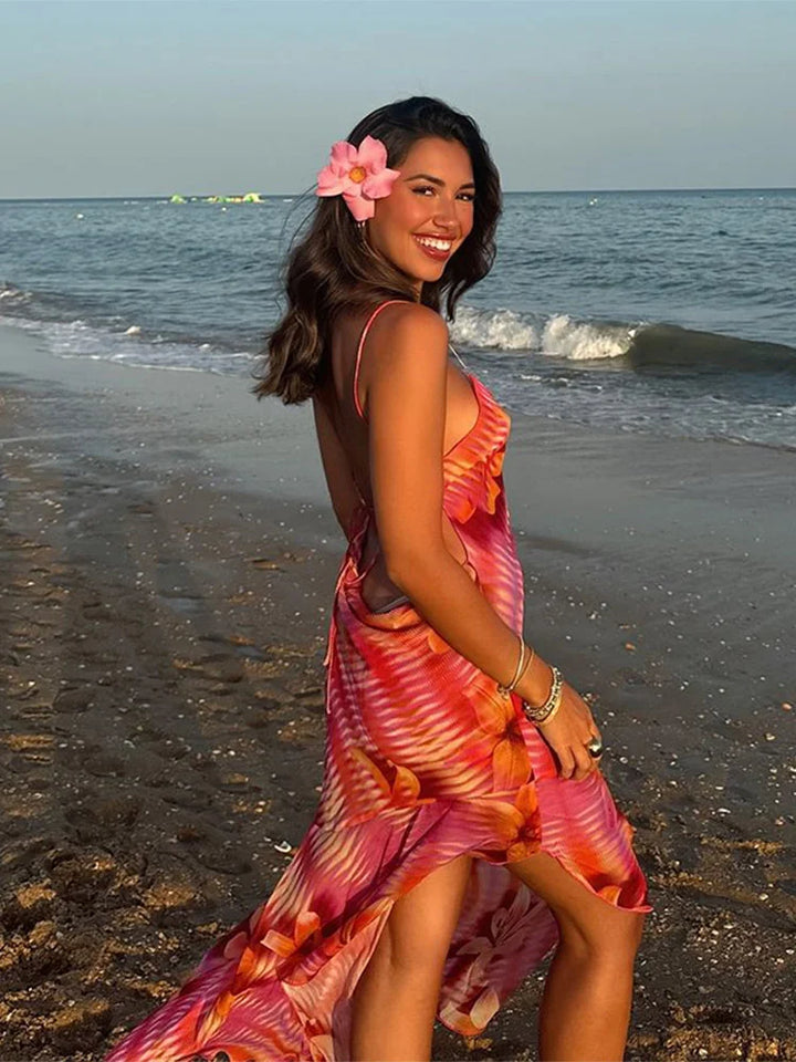 Serena - Lebhaftes tropisches Kleid