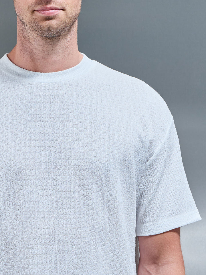 Entspannte T-Shirt für den Strand in Weiß