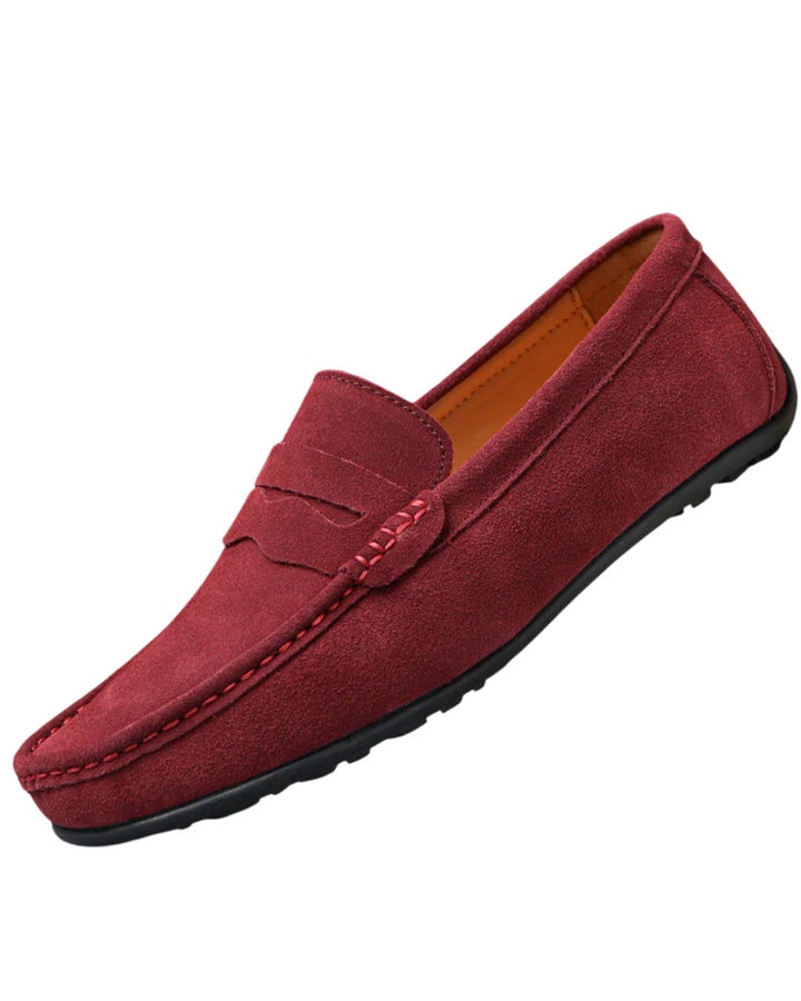 Retro Herren Kunstleder Loafers
