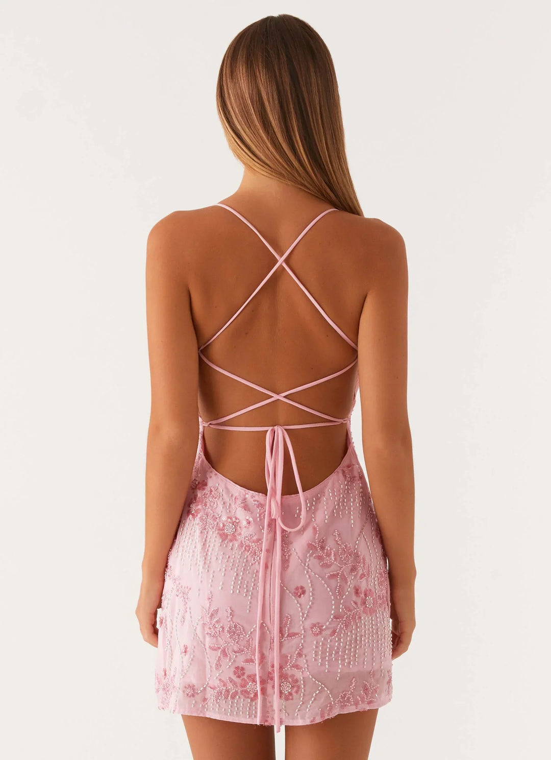 Zelene - Gesticktes Minikleid