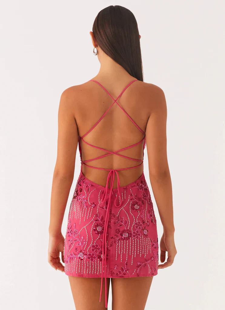 Zelene - Gesticktes Minikleid