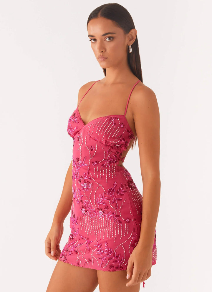 Zelene - Gesticktes Minikleid
