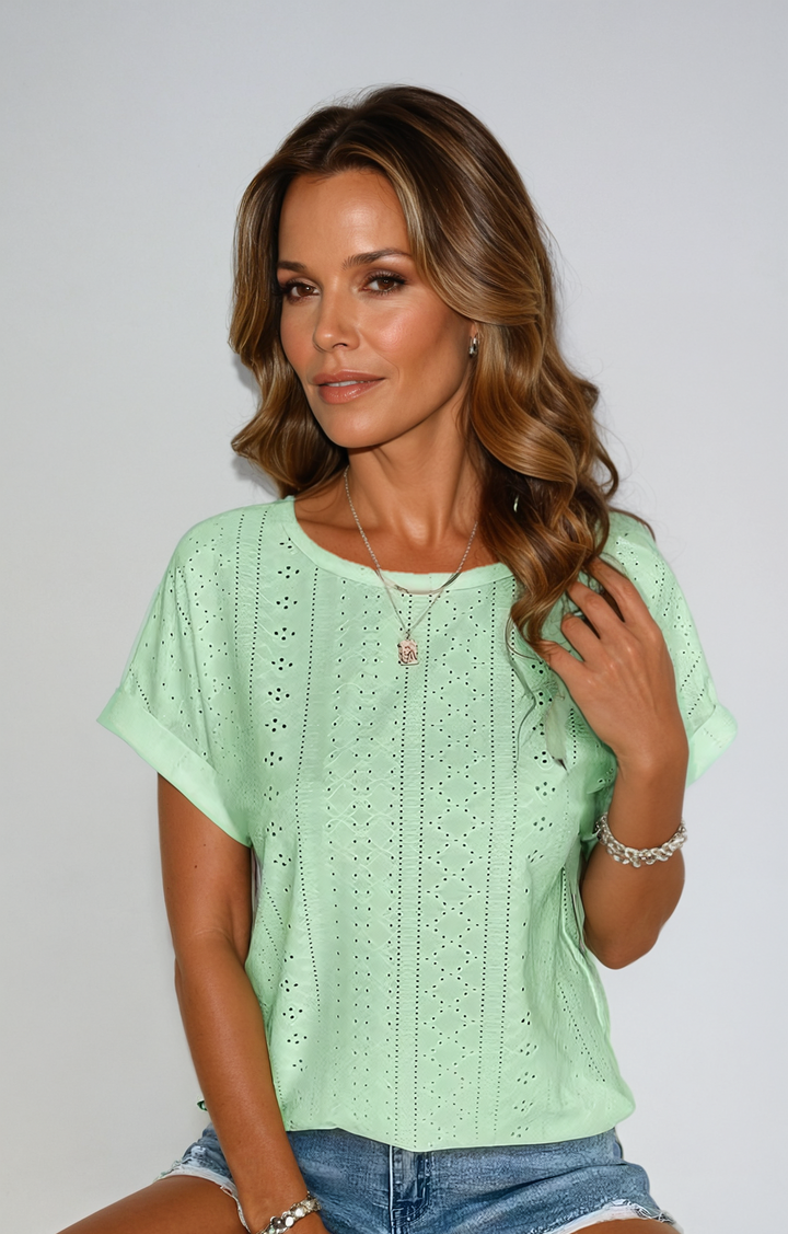 Riza™ | Lässiges Lochmuster-Top