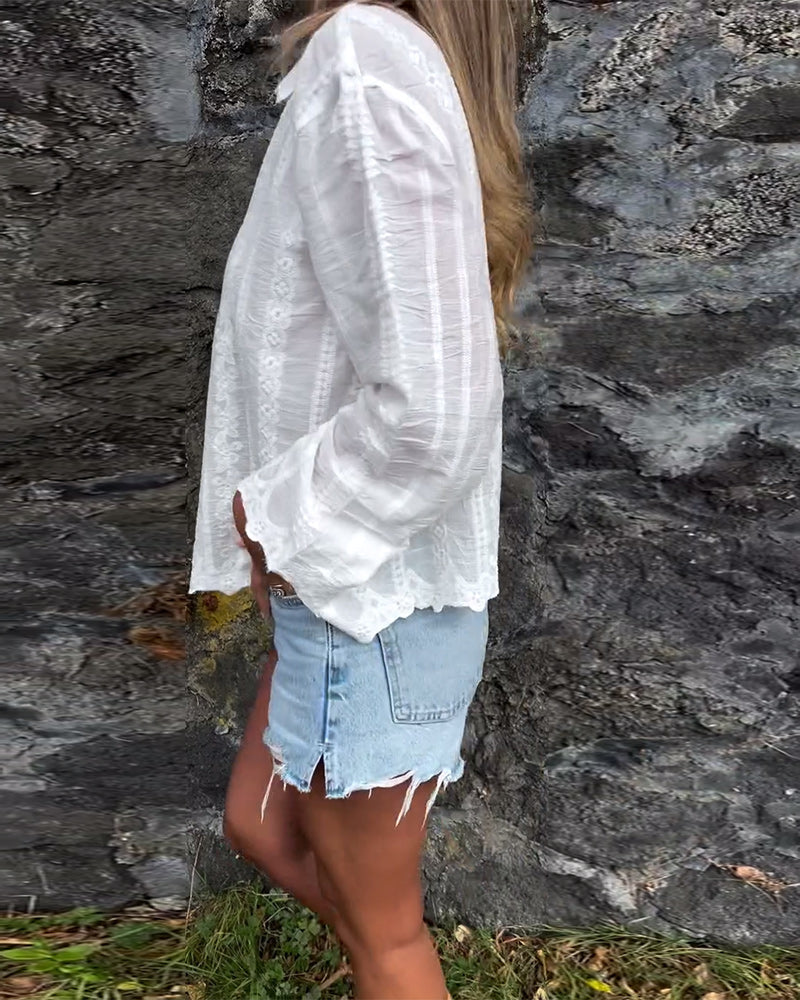 Kathlyn™ | Knopf-Poloshirt