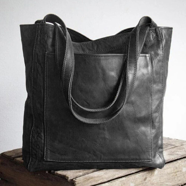 Rosa | Geräumige Leder-Tote-Tasche