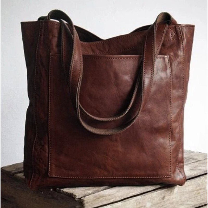 Rosa | Geräumige Leder-Tote-Tasche
