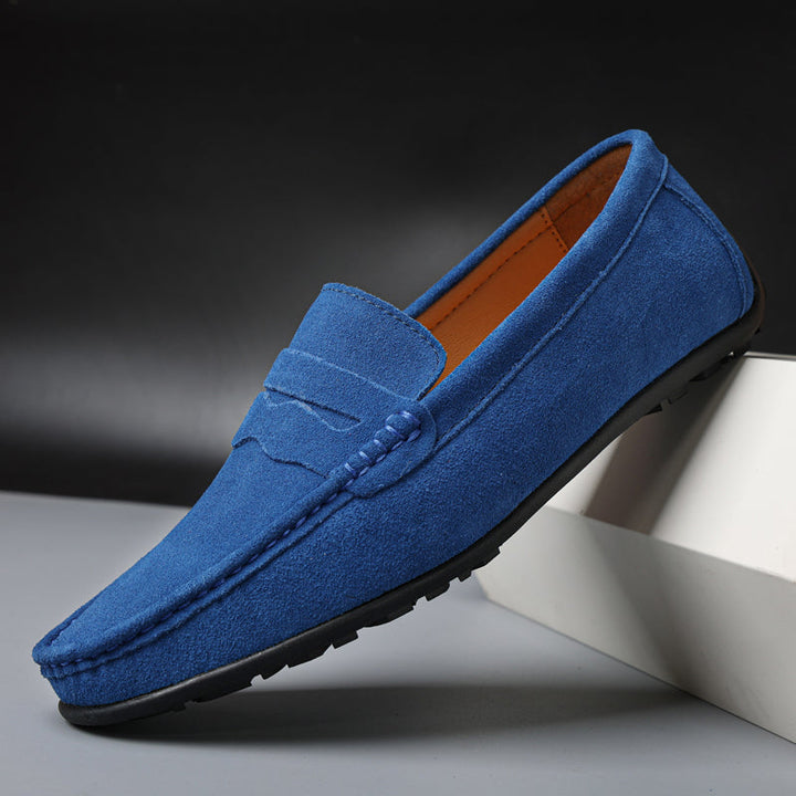 Retro Herren Kunstleder Loafers
