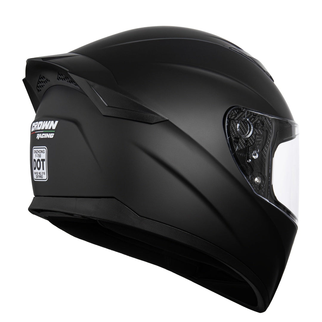 F-700 Motorradhelm - Matt Schwarz