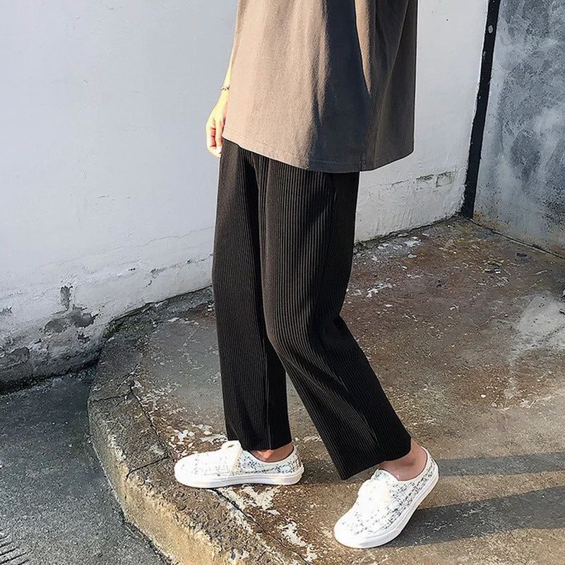 Frederic | Faltenhose mit Struktur