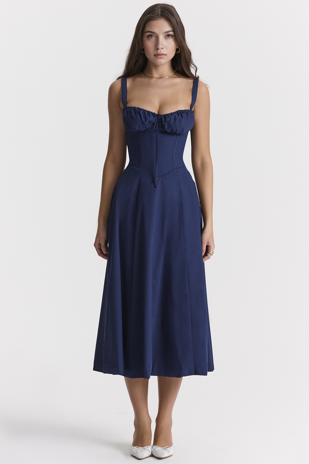 Midikleid Anna – mit Bustier-Oberteil aus Polyester