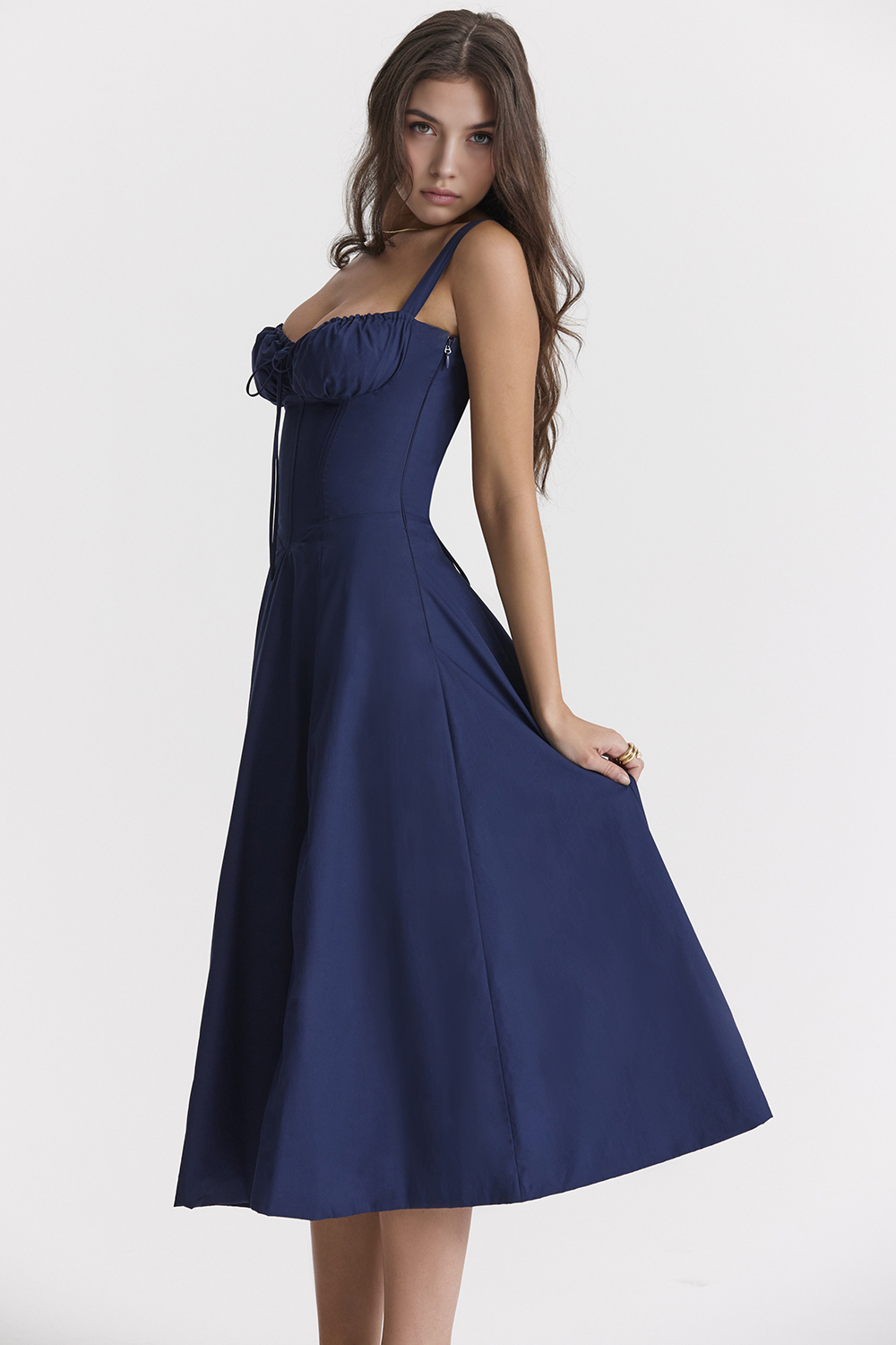 Midikleid Anna – mit Bustier-Oberteil aus Polyester