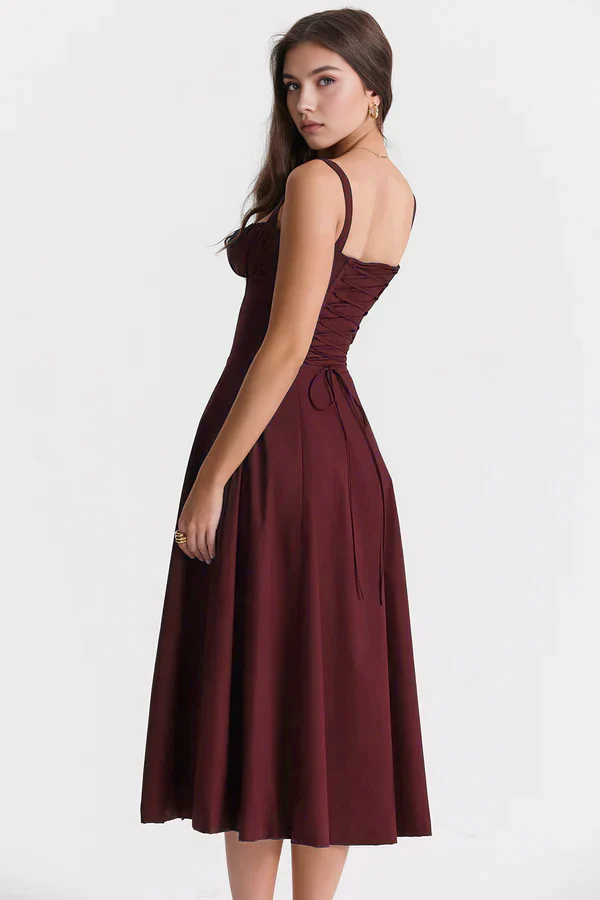 Midikleid Anna – mit Bustier-Oberteil aus Polyester