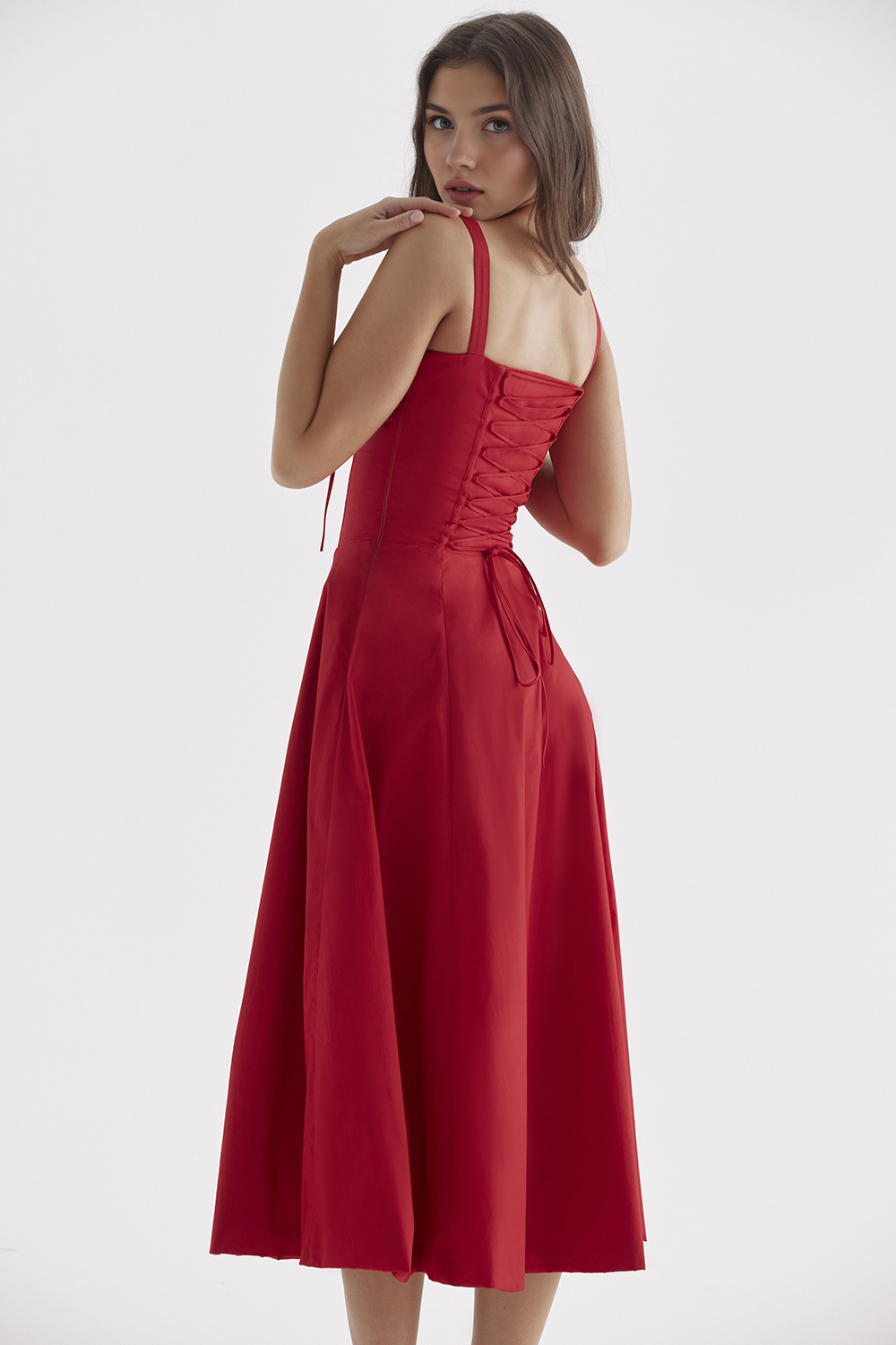 Midikleid Anna – mit Bustier-Oberteil aus Polyester