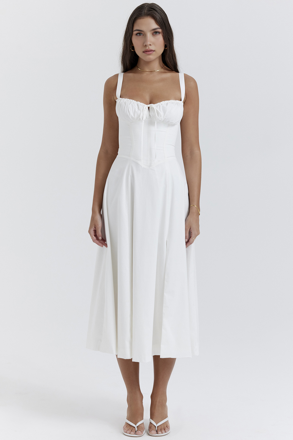Midikleid Anna – mit Bustier-Oberteil aus Polyester