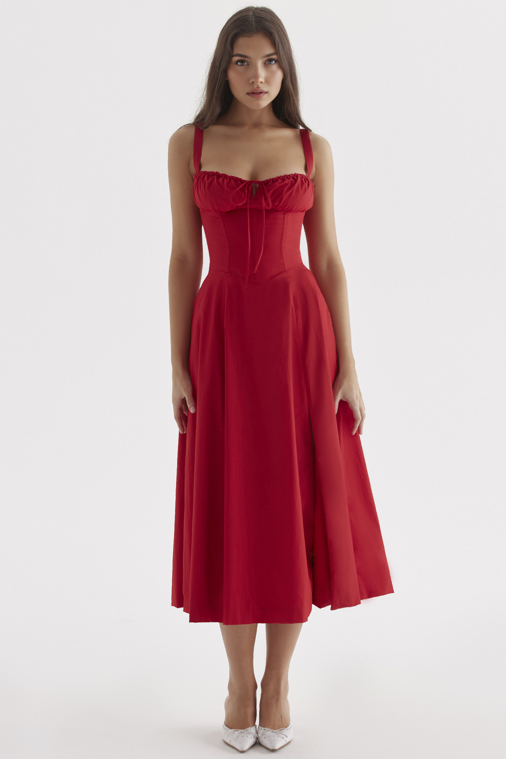 Midikleid Anna – mit Bustier-Oberteil aus Polyester