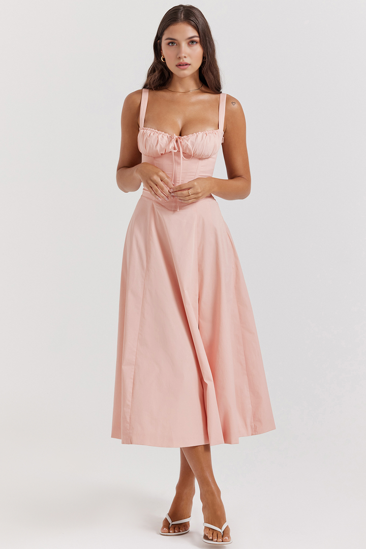 Midikleid Anna – mit Bustier-Oberteil aus Polyester