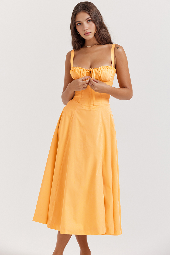 Midikleid Anna – mit Bustier-Oberteil aus Polyester