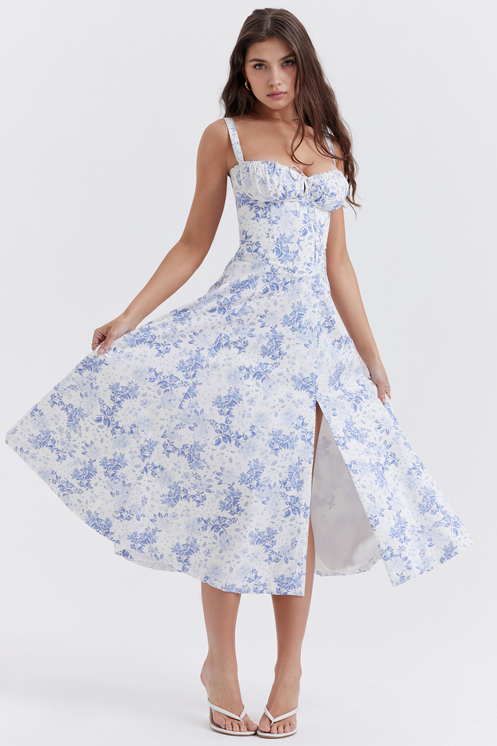 Midikleid Anna – mit Bustier-Oberteil aus Polyester