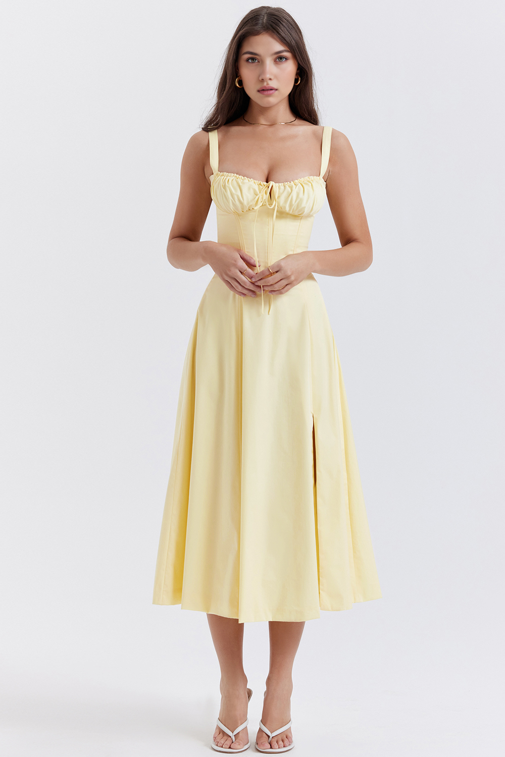 Midikleid Anna – mit Bustier-Oberteil aus Polyester