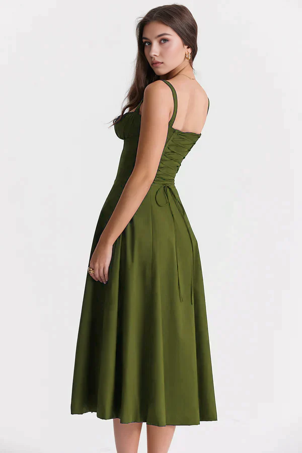 Midikleid Anna – mit Bustier-Oberteil aus Polyester