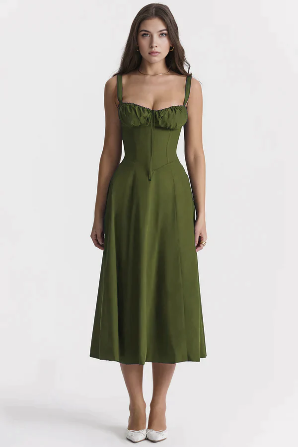 Midikleid Anna – mit Bustier-Oberteil aus Polyester