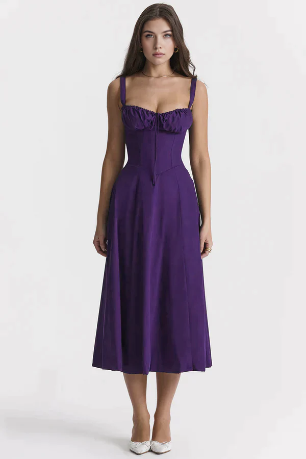 Midikleid Anna – mit Bustier-Oberteil aus Polyester