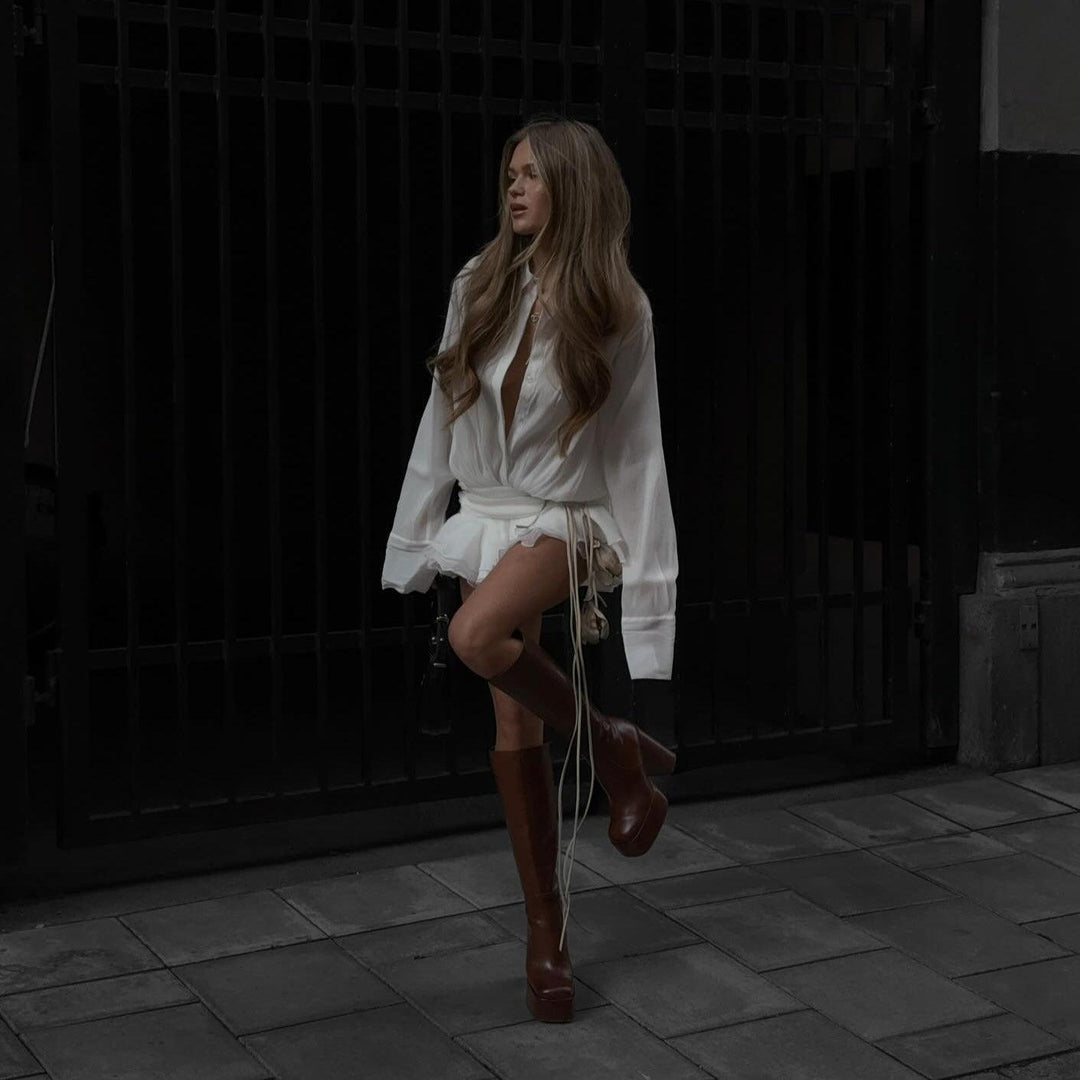 Keira - Plissiertes Minikleid