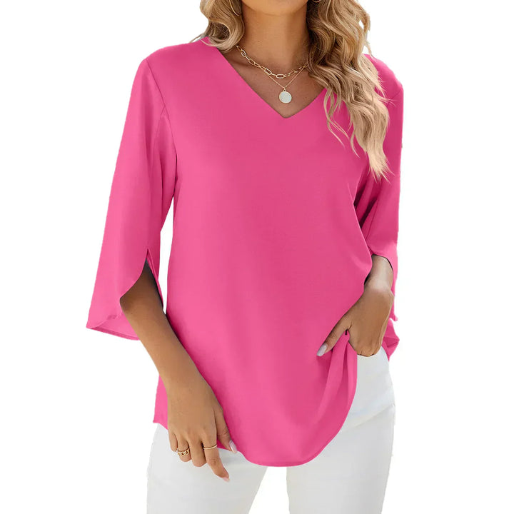 Cara™ | V-Ausschnitt Bluse