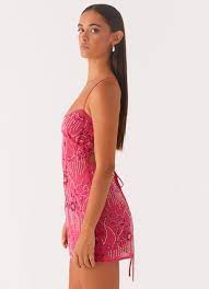 Zelene - Gesticktes Minikleid