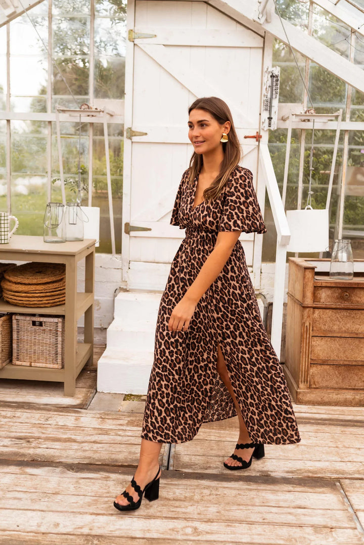 STELLA™ | Leoparden Maxikleid