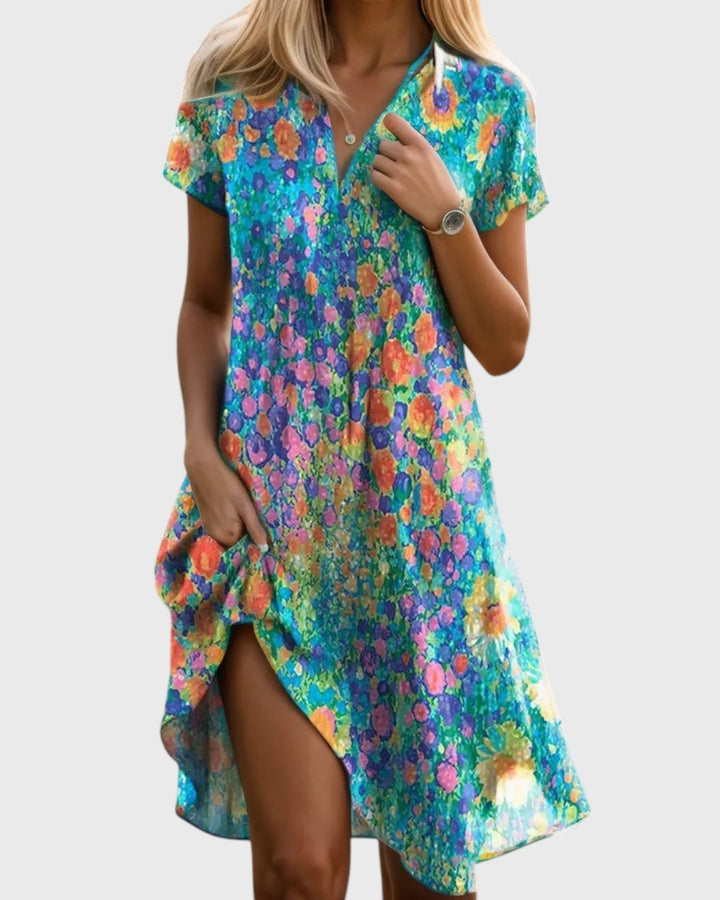 Lizbeth - Soline Böhmisch Schick Blume kleid