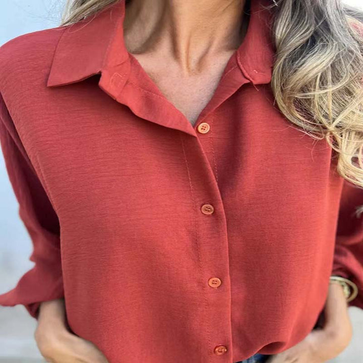 Mira | Classic Long-Sleeve Blouse