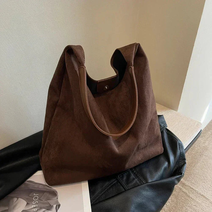 Alette | Stilvolle Wildleder-Tote-Tasche