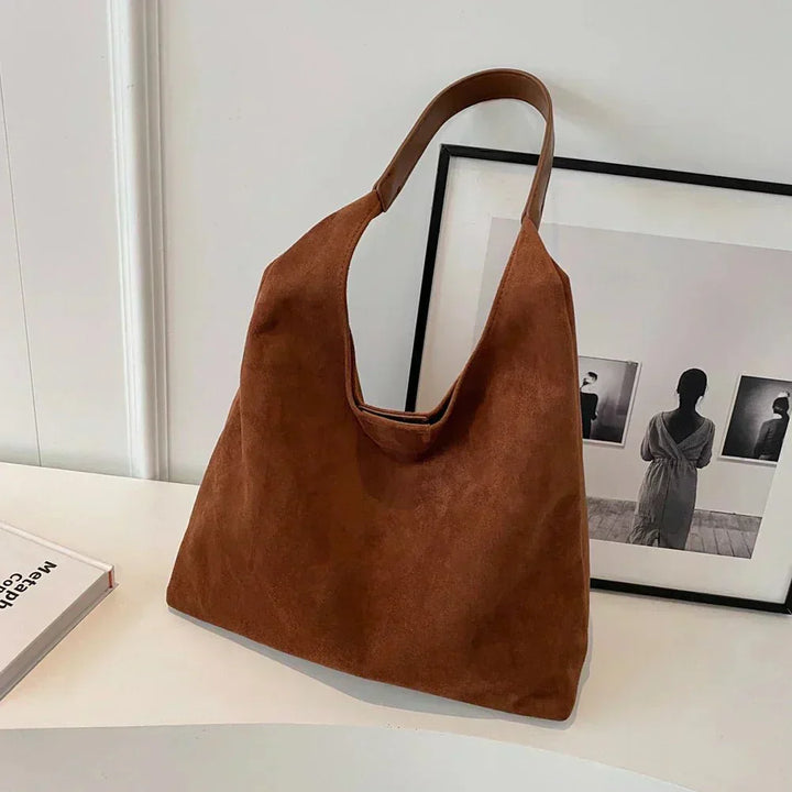 Alette | Stilvolle Wildleder-Tote-Tasche
