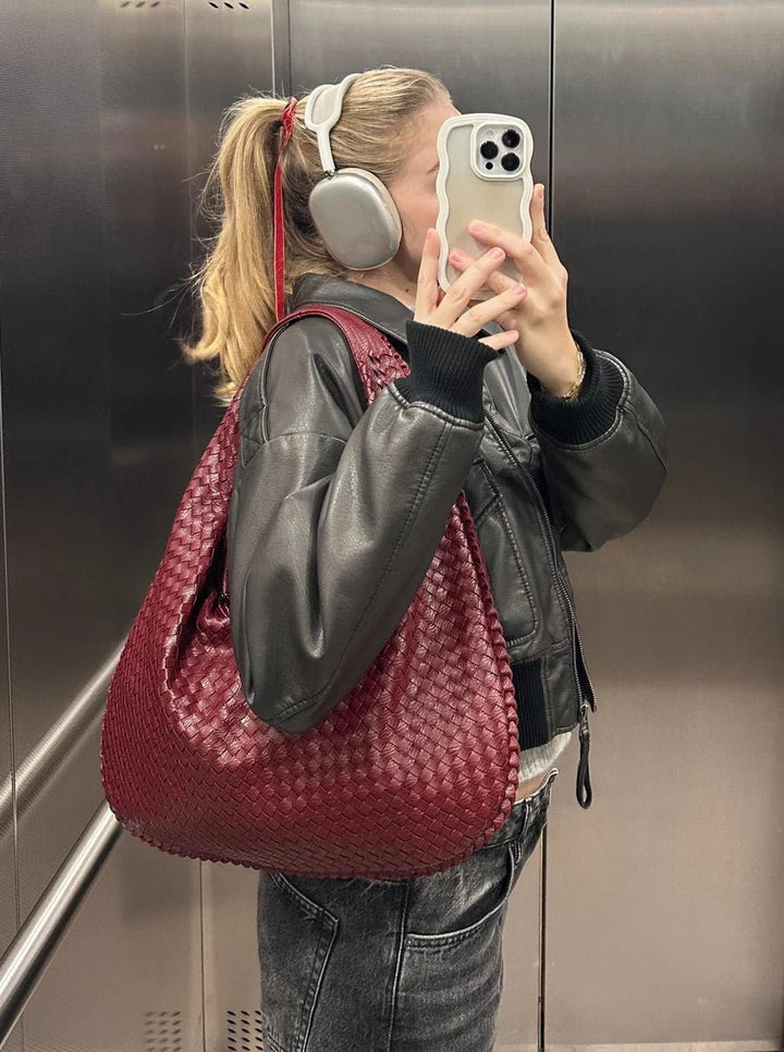 Mimi | Stilvolle Geflochtene Tote-Tasche