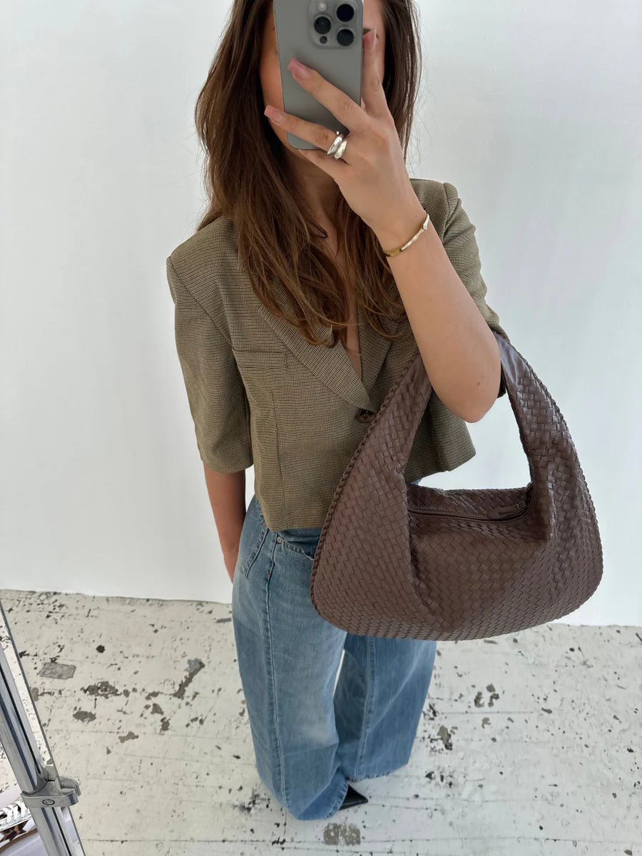 Mimi | Stilvolle Geflochtene Tote-Tasche