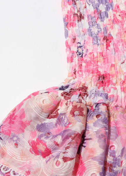 Vera - Kleid ohne Träger mit Blumenmuster