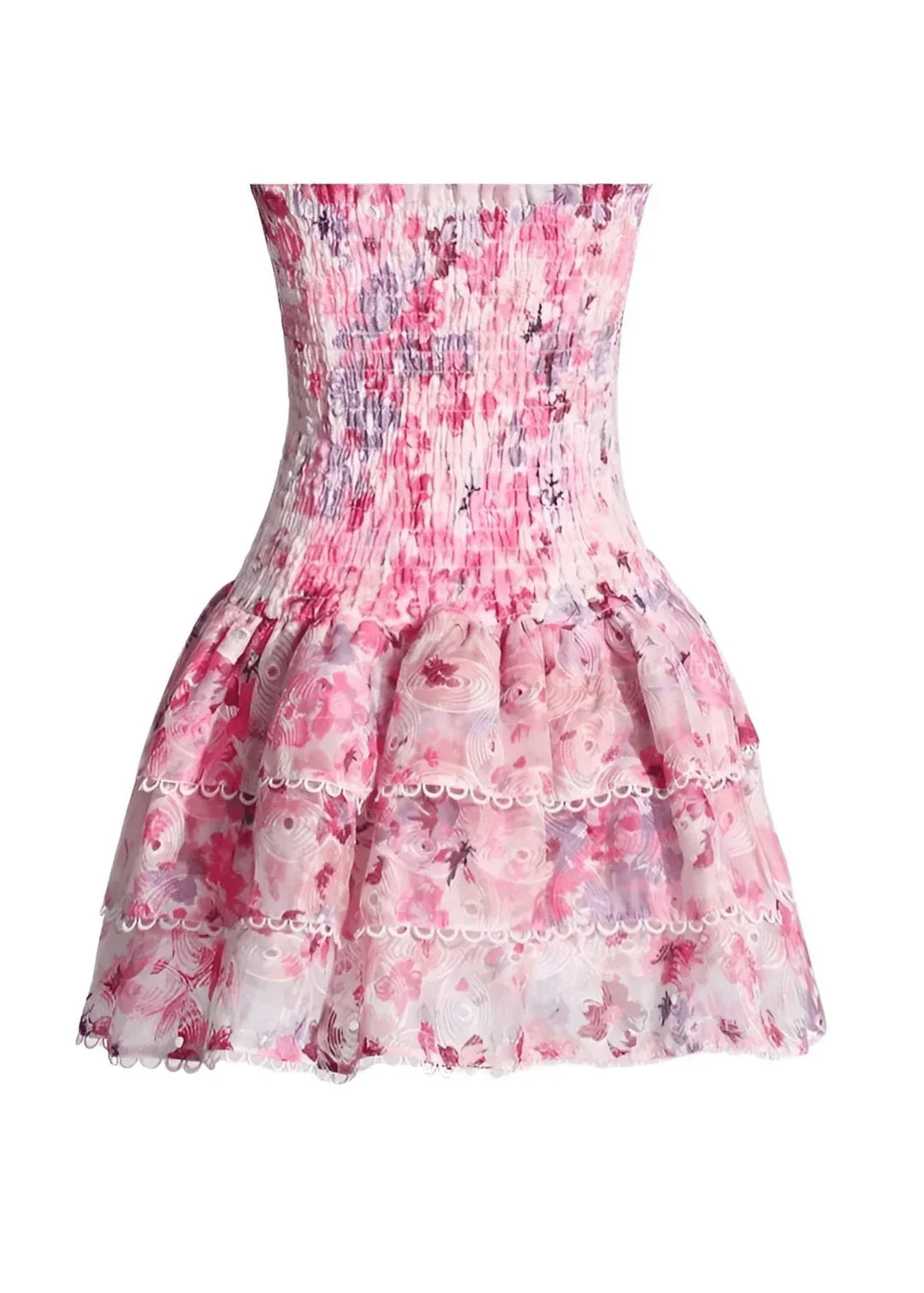 Vera - Kleid ohne Träger mit Blumenmuster
